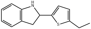 1H-Indole,2-(5-ethyl-2-thienyl)-2,3-dihydro-(9CI) Struktur