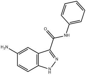 1H-Indazole-3-carboxamide,5-amino-N-phenyl-(9CI),599183-38-7,结构式