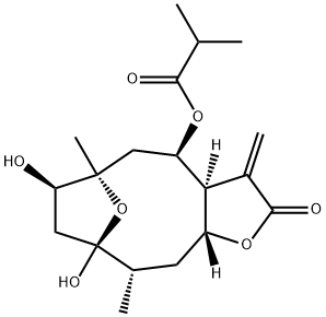 肿柄菊内酯A 结构式