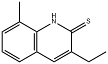 2(1H)-Quinolinethione,3-ethyl-8-methyl-(9CI) Structure