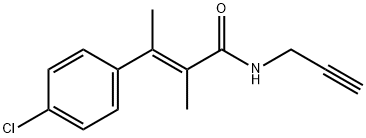 4-Chloro-α,β-dimethyl-N-(2-propynyl)cinnamamide 结构式