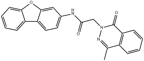 2(1H)-Phthalazineacetamide,N-dibenzofuran-3-yl-4-methyl-1-oxo-(9CI) Structure