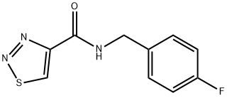 1,2,3-Thiadiazole-4-carboxamide,N-[(4-fluorophenyl)methyl]-(9CI) Structure