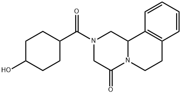 2-(4-羟基环己烷羰基)-2,3,6,7-四氢-1H-吡嗪并[2,1-A]异喹啉-4(11BH)-酮 结构式