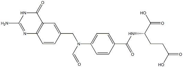 10-formyl-5,8-dideazafolate Structure