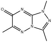 1,3,6-Trimethyl-7-oxo-1,7-dihydro-[1,2,4]triazolo(4,3-b)[1,2,4]=triazi ne Struktur