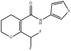 2H-Pyran-5-carboxamide,6-(difluoromethyl)-3,4-dihydro-N-3-thienyl-(9CI) Struktur