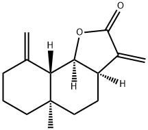(3aR)-3aα,4,5,5a,6,7,8,9,9aβ,9bα-Decahydro-5aα-methyl-3,9-bis(methylene)naphtho[1,2-b]furan-2(3H)-one,62487-25-6,结构式