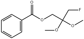 2,2-Dimethoxy-3-fluoropropyl=benzoate Struktur