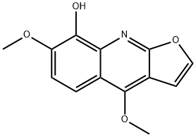 Furo[2,3-b]quinolin-8-ol, 4,7-dimethoxy- Structure