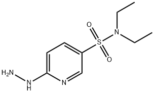N,N-二乙基-6-肼基-3-吡啶磺酰胺 结构式