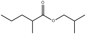Pentanoic acid, 2-methyl-, 2-methylpropyl ester Structure