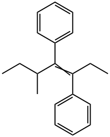 α-エチル-β-sec-ブチルスチルベン 化学構造式