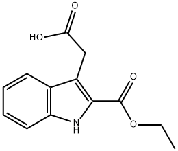 1H-Indole-3-acetic acid, 2-(ethoxycarbonyl)-,63158-54-3,结构式