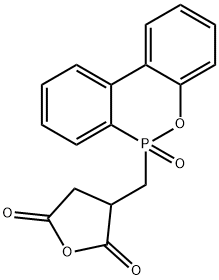 Dihydro-3-[(6-oxide-6H-dibenz[c,e][1,2]oxaphosphorin-6-yl)methyl]-2,5-furandi-one Struktur