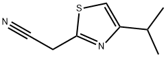 2-[4-(丙烷-2-基)-1,3-噻唑-2-基]乙腈, 637015-75-9, 结构式