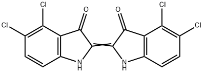 4,4',5,5'-Tetrachloro-Δ2,2'(3H,3'H)-bi[1H-indole]-3,3'-dione Structure