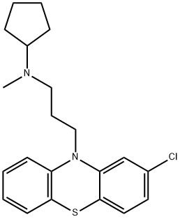 2-Chloro-N-cyclopentyl-N-methyl-10H-phenothiazine-10-propan-1-amine Struktur