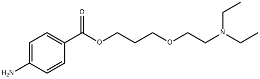 3-[β-(Diethylamino)ethoxy]propyl=p-aminobenzoate,63917-76-0,结构式
