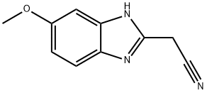 2-(氰基甲基)-5-甲氧基苯并咪唑, 63928-15-4, 结构式