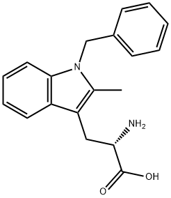 (αS)-α-Amino-1-benzyl-2-methyl-1H-indole-3-propionic acid Struktur