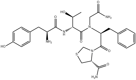 enkephalin, Thr(2)-Thz(5)-GlyNH2(3)- Struktur