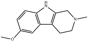 1,2,3,4-Tetrahydro-2-methyl-6-methoxy-β-carboline 结构式