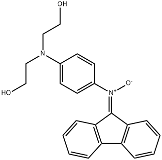 alpha-diphenylene-N-(4-(bis-(beta-hydroxyethyl)amino)phenyl)nitrone Struktur