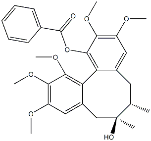Benzoylgomisin H Struktur