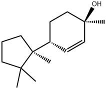 (1R)-1-Methyl-4α-[(S)-1,2,2-trimethylcyclopentane-1β-yl]-2-cyclohexene-1β-ol Structure