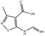 4-Isoxazolecarboxylicacid,5-[(iminomethyl)amino]-3-methyl-(9CI) Struktur