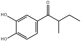 3',4'-ジヒドロキシ-α-メチルブチロフェノン 化学構造式