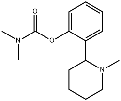 2-(1-Methyl-2-piperidyl)phenyl=dimethylcarbamate Struktur