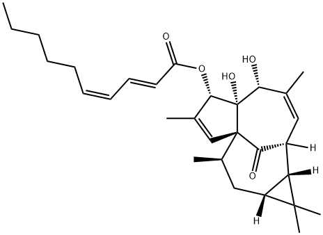 3-O-(2'E ,4'Z-decadienoyl)-20-deoxyingenol Structure