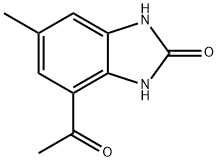 2H-Benzimidazol-2-one,4-acetyl-1,3-dihydro-6-methyl-(9CI) 结构式