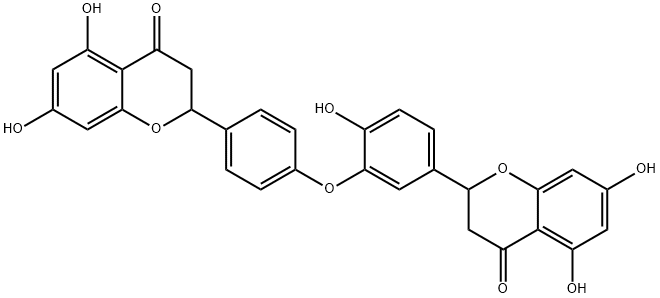 2,3,2′′,3′′-テトラヒドロオクナフラボン 化学構造式