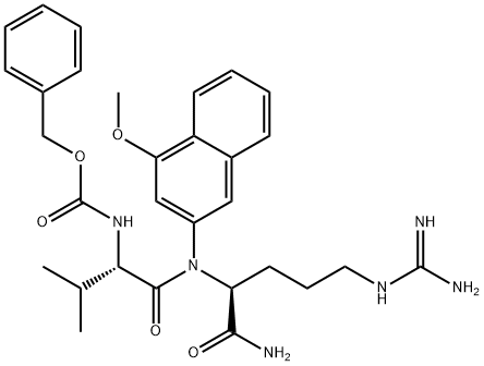 Z-Val-Arg-4MβNA · HCl 结构式