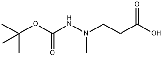 1-(1,1-Dimethylethyl) 2-(2-carboxyethyl)-2-methylhydrazinecarboxylate Structure