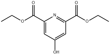2,6-Pyridinedicarboxylic acid, 4-hydroxy-, 2,6-diethyl ester Structure