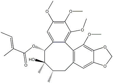 (5R)-6β,7β-ジメチル-1,2,3,12-テトラメトキシ-10,11-メチレンジオキシ(5,6,7,8-テトラヒドロジベンゾ[a,c]シクロオクテン)-5β,6α-ジオール5-[(E)-2-メチル-2-ブテノアート]