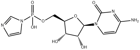Cytidine, 5'-(hydrogen P-1H-imidazol-1-ylphosphonate) Struktur