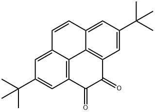 2,7-di-tert-butyl-4,5-pyrenediketone 化学構造式