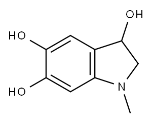 1H-Indole-3,5,6-triol, 2,3-dihydro-1-methyl- Structure