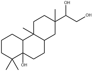 (13S)-10-Demethyl-9α-methylpimarane-5α,15,16-triol Struktur