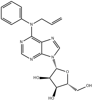 N(6)-phenyl-N(6)-allyladenosine Struktur