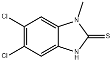 5,6-dichloro-3-methyl-1H-benzimidazole-2-thion 结构式
