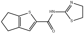N-(4,5-Dihydro-2-thiazolyl)-5,6-dihydro-4H-cyclopenta[b]thiophene-2-carboxamide Structure
