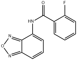 N-2,1,3-Benzoxadiazol-4-yl-2-fluorobenzamide 结构式