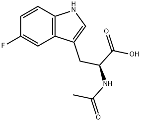 Nα-acetyl-5-fluoro-D,L-tryptophan,7303-54-0,结构式