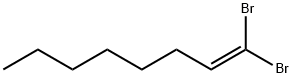 1-Octene, 1,1-dibromo- Structure